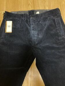 RRL コーデュロイパンツ　太畝　W36×L32　ブラック系　Ｌ　XL ダブルアール　レア　風合い　レアサイズ　32 34 ヴィンテージ