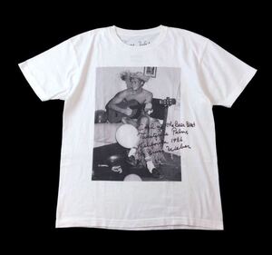 美品 BIOTOP ビオトープ Bruce Weber ブルースウェーバー 半袖Tシャツ カットソー 白 フォトプリント メンズ L