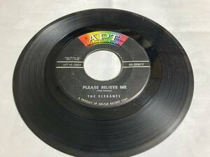 the elegants ／please believe me 7" 外盤