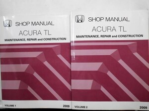 ACURA TL SHOP MANUAL　Vol.1-2 英語版 + 追補版6冊セット