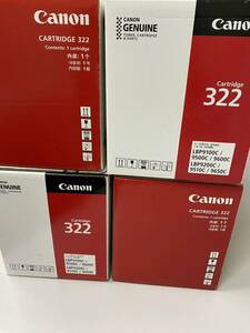 送料込み　Canon　（キャノン）　純正トナーカートリッジ 　322 　ブラック　シアン 　イエロー　マゼンタ　レーザーカートリッジ