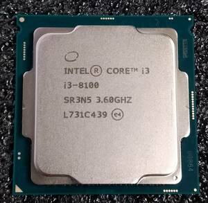 【中古】Intel Core i3 8100 Coffee Lake LGA1151