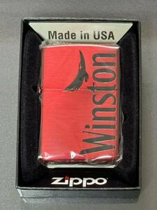 zippo Winston CABIN 限定数 100個 限定品 ウィンストン キャビン 2022年製 両面デザイン 特殊カラー レッド JT 日本たばこ デットストック