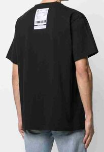 正規新品 20SS VETEMENTS ヴェトモン ビッグタグ パッチ ロゴ オーバーサイズ Tシャツ 黒 XS