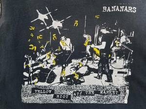 DIET BUTCHER ダイエットブッチャー スリムスキン レア BANANARS YELLOW RIOT ビンテージ パンクT ロックT ノースリーブ ダメージ Tシャツ