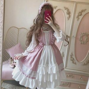 BB021:ロリータスカート 女の子 かわいい日本のドレス 女の子 妖精の衣装 ゴシックスタイル カワイイ服