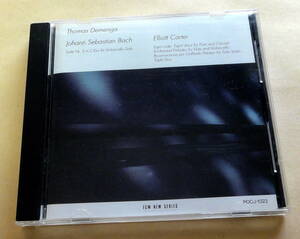 Thomas Demenga / J.S. BACH ELLIOTT CARTER CD　ECM トーマス・デメンガ 無伴奏チェロ組曲 バッハ カーター Violoncello 