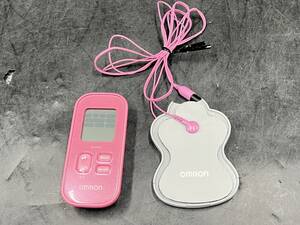【動作品】 OMRON/オムロン 家庭用 低周波治療器 ピンク マッサージ HV-F021