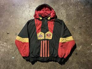 90s PRO PLAYER NFL 49ers Puffer Jacket リバーシブル 1990s パフジャケット 中綿