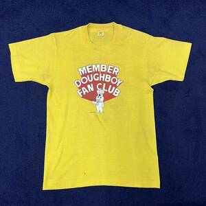 70’s 80’s DOUGHBOY Tシャツ VELVA SEEN USA製 アメリカ製 vintage ビンテージ 黄色 イエロー Tee 70年代 レディース古着 S
