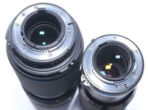 【T225】Nikon AF ED 80-200mm F2.8S + MF Ai 80-200mm F4 直進式2本セット 年式相応 キズ汚れバルクモリカビ 難ありジャンク