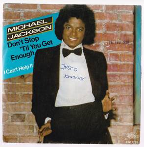 ダンクラ7inch・45★MICHAEL JACKSON / Don’t stop til you get enough / I can’t help it★picture sleeve オランダ盤・Epic★