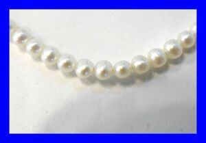 ○美品 真珠 淡水パール K18 イエローゴールド ネックレス S305