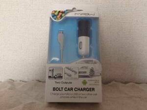789 新品 MIPOW BOLT USB Car Charger SPC01M-BK Apple認定商品 シガーケーブル