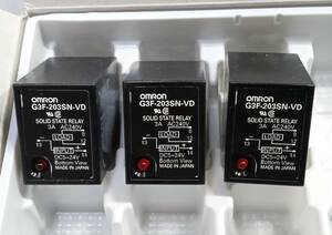 OMRON G3F-203SN-VD 3A AC240V SOLID STATE RELAY 未使用品　3個
