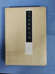 『智永真草千字文』/春潮社/昭和59年8月10日/函付/Y3837/nm*23_3/54-04-2B