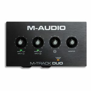 ★M-Audio M-Track Duo コンボ入力2系統 ファンタム電源搭載 48-KHz 2チャンネル USBオーディオインターフェース ★新品送料込