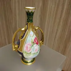 オールドノリタケ復刻　薔薇画　花瓶