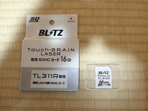 [値下げ]BLITZ レーダー探知機 TL311R専用 無線LAN内蔵 SDHCカード BWSD16-TL311R ブリッツ 