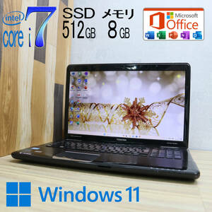 ★中古PC 最上級4コアi7！新品SSD512GB メモリ8GB★T571/W Core i7-2670QM Webカメラ Win11 MS Office2019 Home&Business★P71004