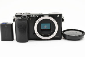 【人気のミラーレス ショット数4946回】 SONY ソニー α6000 ボディ 2430万画素 カメラ 撮影可能 現状品　同梱可能 1円 ＃9122