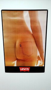 ◆リーバイス◆ ビンテージ LEVIS デニム ジーンズ バッグ バナー ディスプレイ 看板 広告 裸 お尻 ヒップ ポスター