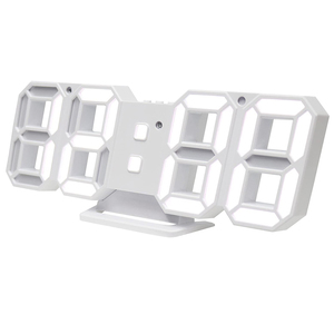 同梱可能 置時計 デジタル時計 壁掛け 兼用 オシャレ スタイリッシュ LED 光る ロゴ クロッカル マクロス MEC-19/7703