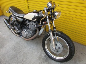 ●中古 YAMAHA ヤマハ SR400 カスタム車 1JR オーリンズ マグラ バックステップ マフラー