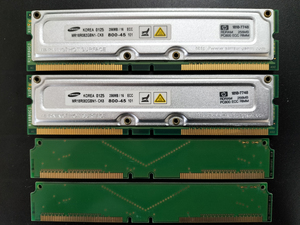 RIMM 256MB/16 ECC 800-45 2枚セット(合計512MB) C-RIMM2枚付き #4