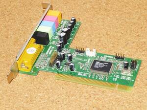 [PCI] CMI8738チップ搭載 緑色 サウンドボード Windows7,8,10 32bit/64bit対応