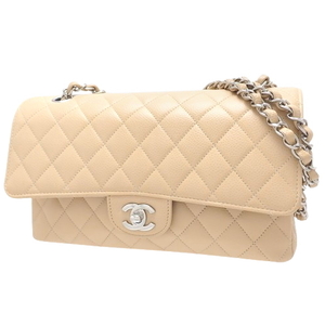 CHANEL(シャネル) マトラッセ ココマーク Wフラップチェーンショルダーバッグ 2way ダブルフラップ ベージュ 40601109457【アラモード】