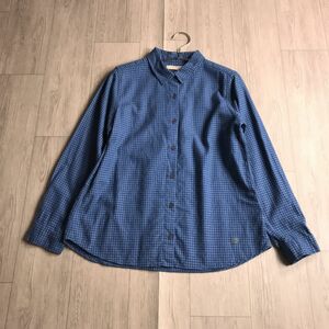 100円スタート○ crocodile クロコダイル　チェック　ブラウス　シャツ