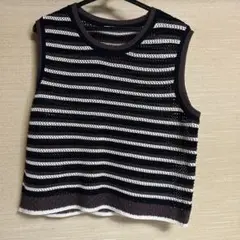 GU  透かし編みボーダーセーター