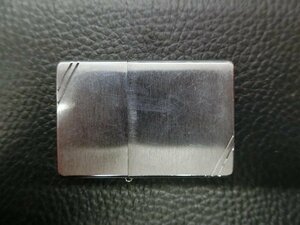 中古 定番 ジッポー ZIPPO 2002年式 ヘアライン 無地 刻印 ケース: H 02 インサイドユニット: H 02 管理No.34813