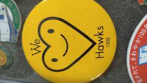 We Love Hawks1998 缶バッジ