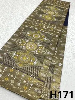 蘇州刺繍 相良刺繍 汕頭刺繍 袋帯 金糸 正絹 六通
