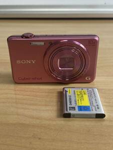 ● デジタルカメラ　SONY ソニー　Cyber-shot サイバーショット DSC-WX220 ピンク　バッテリーのみ付属　動作確認済み