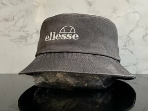 【未使用品】258KD クール★ellesse エレッセ バケットハット キャップ 帽子 CAP クールなウォッシュ加工 イタリア《SMALL 56㎝位》