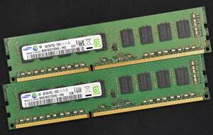 8GB (4GB 2枚組) PC3L-12800E DDR3L-1600 ECC 1.35V/1.5V 2Rx8 240pin ECC Unbuffered DIMM Samsung ワークステーション向け (管:SA5683