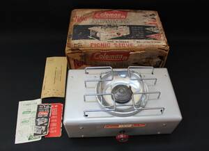 【美品】 コールマン ピクニックストーブ 5404 coleman picnic stove ストーブ カセットコンロ キャンプ アメリカ製