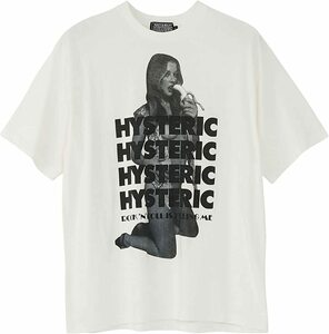 即決 新品 即完売品 22SS 新作 ヒステリックグラマー MORNING LUCK ガールプリント Tシャツ 希少サイズXL 白色