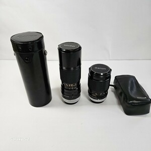 ★キャノン レンズ　CANON Lens 2本■FD 100-200mm f 5.6 専用ケ－ス付き、■FD 135mm f2.5 ケ－ス付き