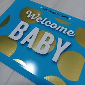 welcome baby & just born BABYPHOTOカード ベビーフォトカード ウェルカムベビー 記念