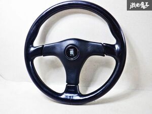 売り切り☆当時物 NARDI ナルディ GARA3 ガラ3 ステアリング ハンドル レザー 革 外径 約365mm 汎用 即納 棚2D2