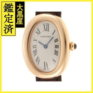 Cartier カルティエ ベニュワール SM W1544956 18RG/革 腕時計 レディース アイボリー文字盤【430】