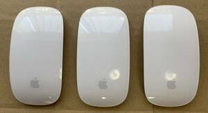 【Apple純正3個セット】 Magic Mouse2 A1657 充電式 Bluetoothワイヤレスマウス 動作確認済④