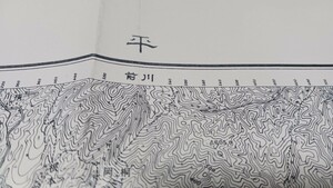 平　福島県　地図　古地図　 地形図　資料　陸地調査所　57×46cm　明治41年測図　昭和28年発行　印刷　B2405