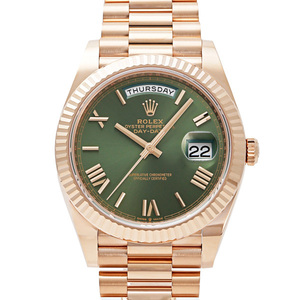 ロレックス ROLEX デイデイト 40 228235 オリーブグリーン/ローマ文字盤 新品 腕時計 メンズ