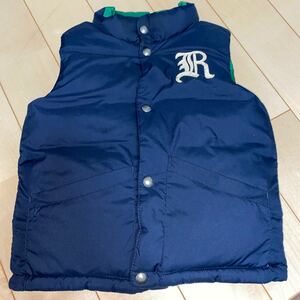 美品　POLO RALPH LAUREN ダウンベスト 110 リバーシブル 4T コート 子ども服 ベスト ダウン ラルフローレン ラルフ