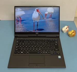 中古ノートパソコン★Windows10★NEC Core i3-7100U/@2.40GHz/4GB/M.2 128GB/XPS/13インチ以上★